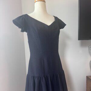 Rebecca Taylor Stretch Boucle Dress-Navy